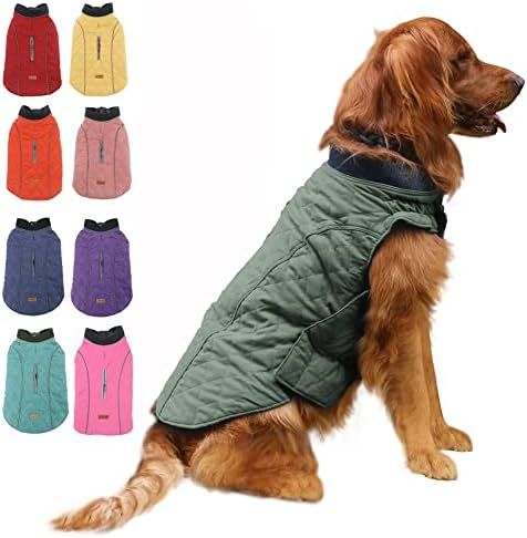 EMUST Winter Dog Coats, Dog Apparel for Cold Weather, British Style Windproof Warm Dog Jacket for Sm | Amazon (US)