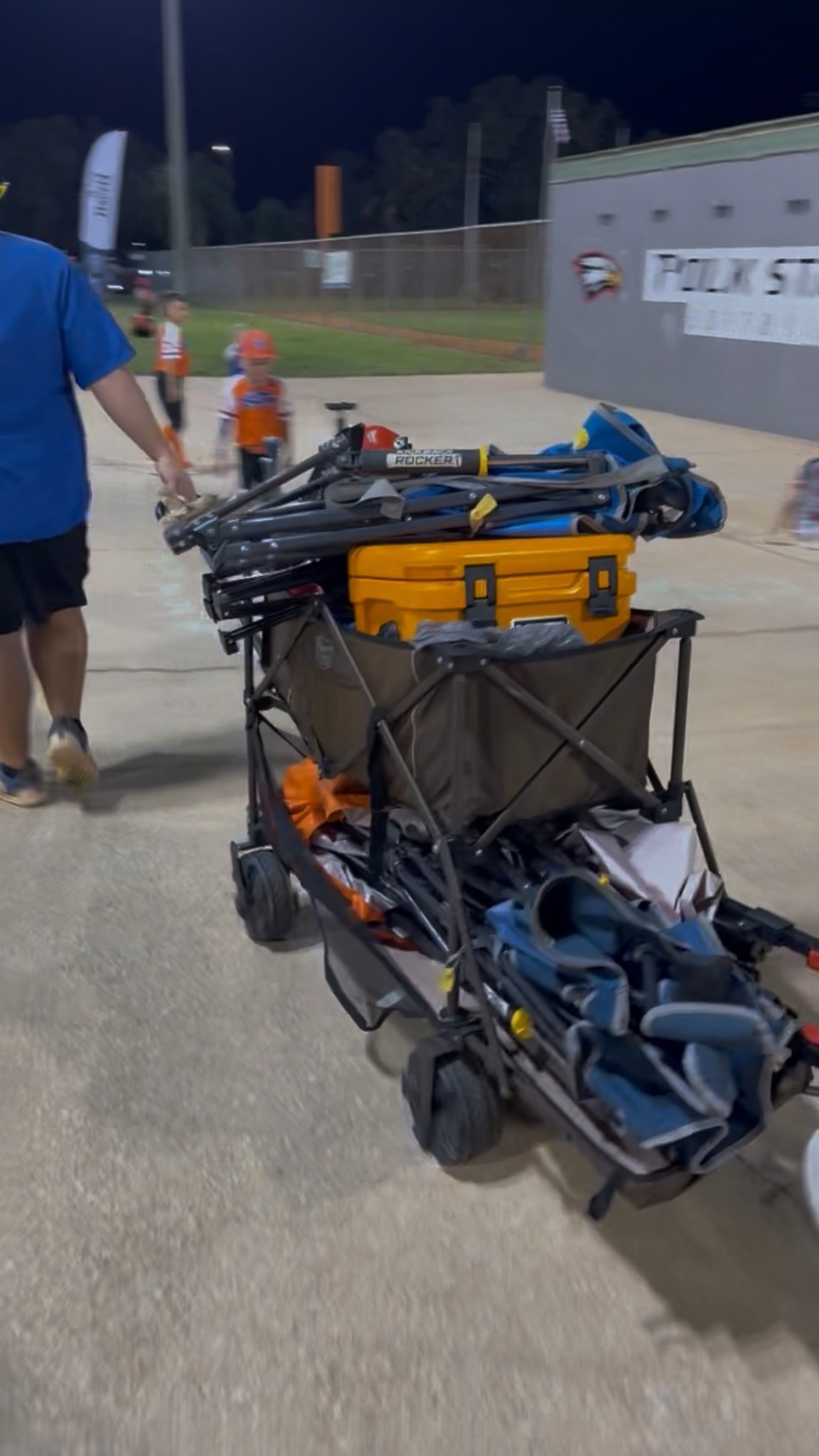 This is the exact wagon we have! We load that thing down, it holds so much and it folds down super small to go in the car! Definitely recommend 