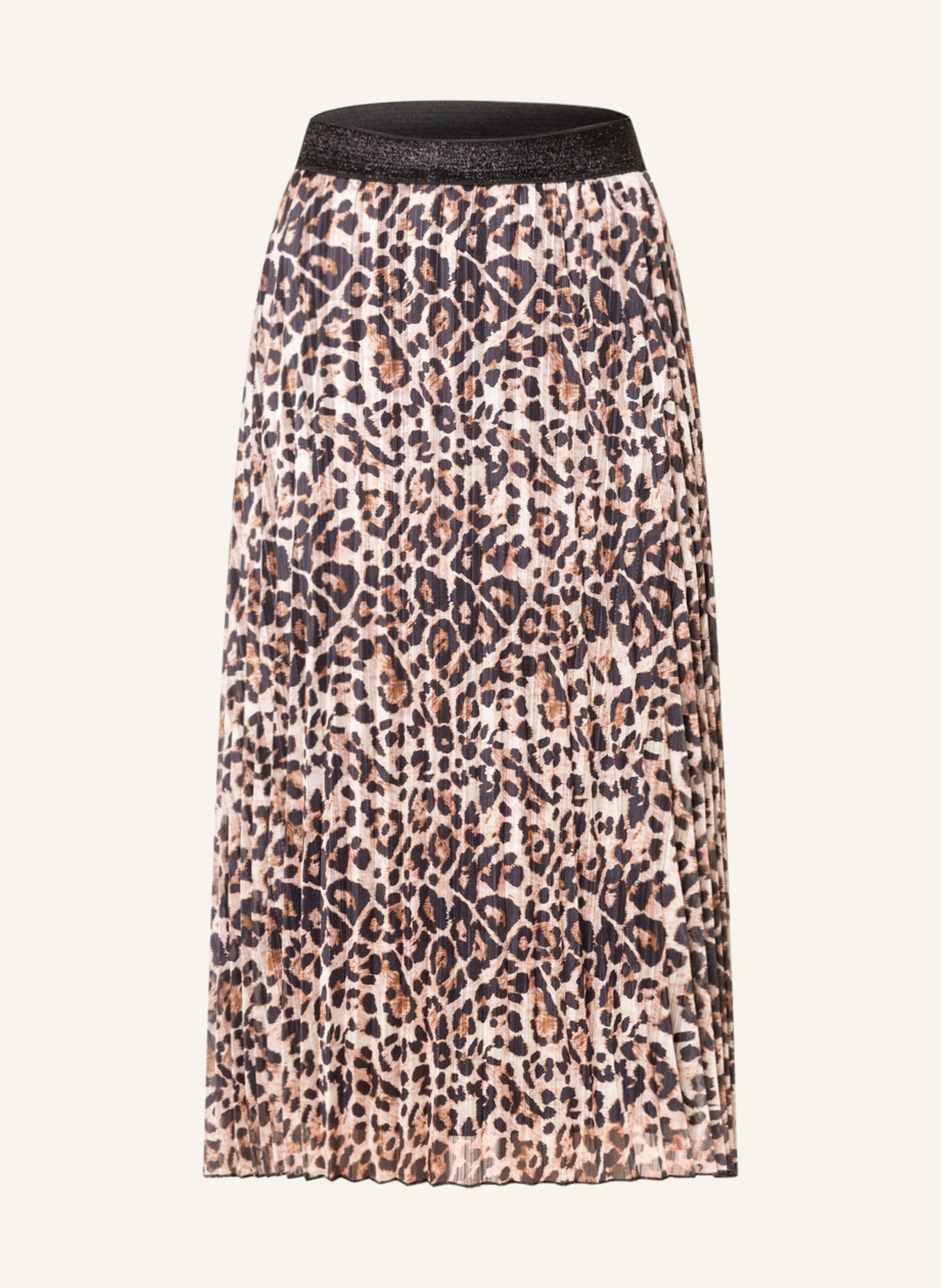 Princess GOES HOLLYWOOD Plisseerock mit Glitzergarn in hellbraun/ schwarz | Breuninger (DACH)