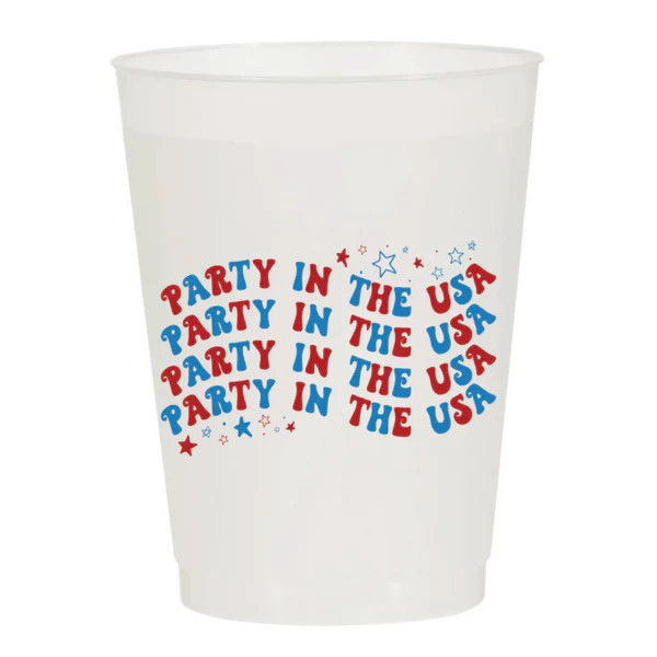 Party in the USA Reusable Cups, Set of 6 | Waiting On Martha