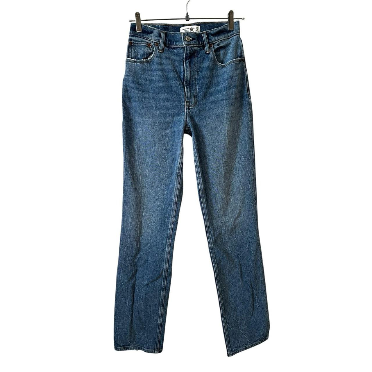 Abercrombie & Fitch Women's Jeans - Blue - 25 | Depop US