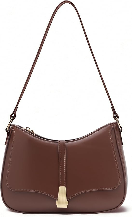 Prettyzys Crescent Shoulder Bag for Women, Vintage Retro Vegan Leather Clutch Tote Handbags Cross... | Amazon (US)