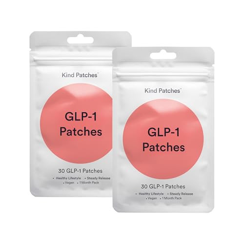Kind Patches GLP-1 Patches with L Glutamine, Berberine, Chromium, Pomegranate and Cinnamon - 2 Pack, 60 Patches | Amazon (US)