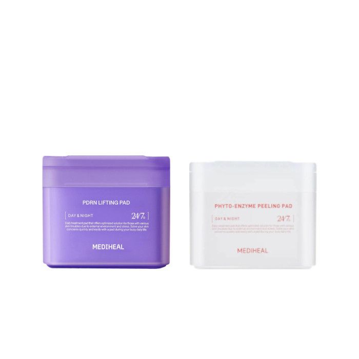 Mediheal - PDRN Lifting Pad - 100ea (1ea) & Phyto-Enzyme Peeling Pad - 100ea (1ea) Set | Stylevana