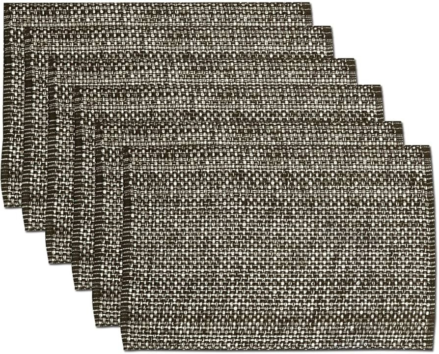 Sweet Home Collection 100% Cotton Placemats for Dining Room Rectangle Two Tone Woven Fabric 13" x... | Amazon (US)