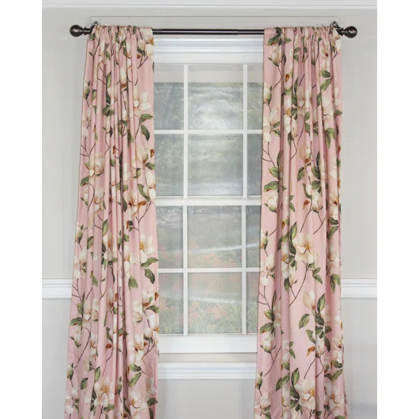 Magnolia Room Darkening Curtain Pair (Set of 2) | Wayfair North America