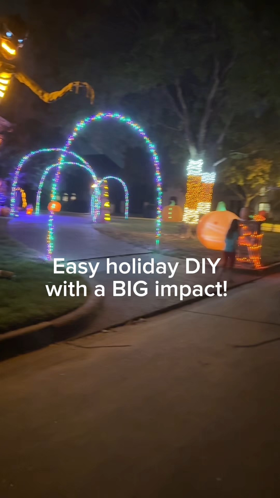 We line our driveway with 10 light-up archways at Christmas, and this year we decided Halloween needed a version too! 🎃✨

We only made 4 of these to keep it simple — they add just enough glow out front without taking away from our spooky décor. 👻 The best part? They’re so easy to make with just a few supplies (all from Home Depot!) and they make a big impact for little effort.

Stay tuned — tomorrow I’m adding pumpkin buckets at the base of each archway for the full reveal! 🎃🖤

💡 Supplies for each arch:
• (3) ¾” x 10 ft PVC pipes
• (2) ¾” PVC-lock couplings
• (1) 300-count multicolor light strand
• Zip ties to secure lights
• (2) ½” rebar rods cut to 3 ft (hammer about 1 ft into the ground)

👉 Follow @makingfrugalfun for more frugal DIY holiday ideas and comment ARCHWAY and I’ll send you the supply list + links to shop!

#MyTHD #HomeDepotCreator @homedepot #DIYHalloweenDecor #HalloweenDIY #OutdoorHalloweenDecor #HalloweenFrontYard #HalloweenLights #SpookySeasonDecor #HomeDepotFinds #BudgetFriendlyDIY #MakingFrugalFun #HolidayDIY #HalloweenIdeas #HalloweenOnABudget #FrontYardDecor #SpookyFrontPorch #DIYProjects #MomsWhoDIY #HalloweenHomeDecor

#LTKHalloween #LTKSeasonal #LTKHome
