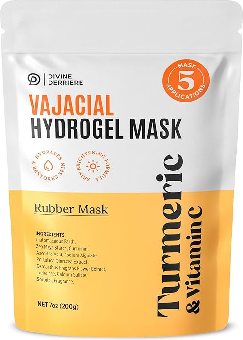 Divine Derriere Vajacial Hydrogel Mask - Premium Modeling Mask with Turmeric & Vitamin C - Deeply... | Amazon (US)