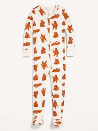 Unisex 2-Way-Zip Snug-Fit Printed Pajama One-Piece for Toddler & Baby | Old Navy (CA)