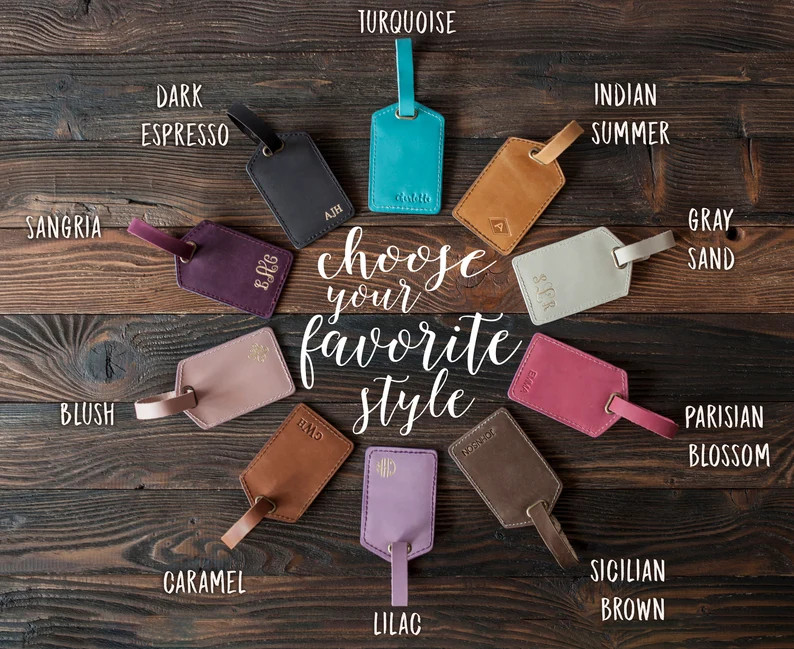 Luggage tags personalized, Leather luggage tags, luggage tag favor, luggage tags wedding, wedding... | Etsy (US)