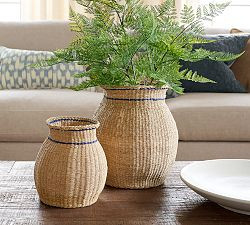 Woven Stripe Vase | Pottery Barn (US)