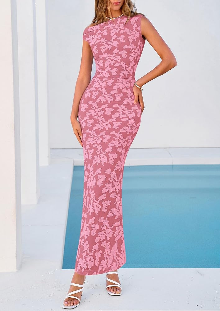 PRETTYGARDEN Womens Floral One Shoulder Maxi Dress 2026 Summer Spring Wedding Guest Formal Bodyco... | Amazon (US)