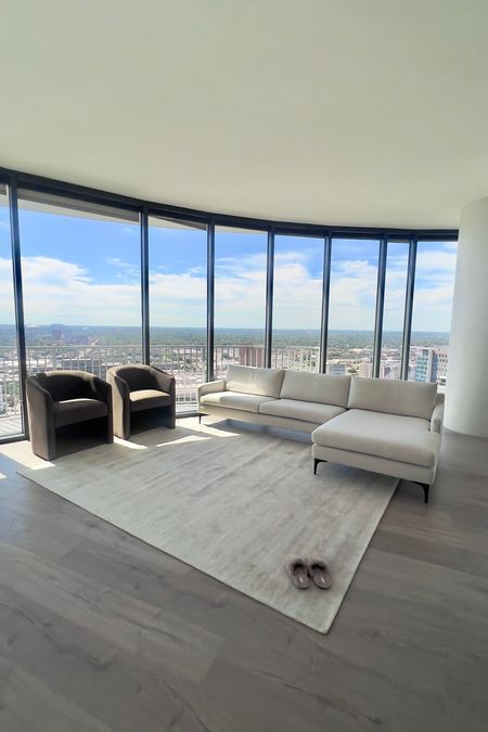 High rise living room space