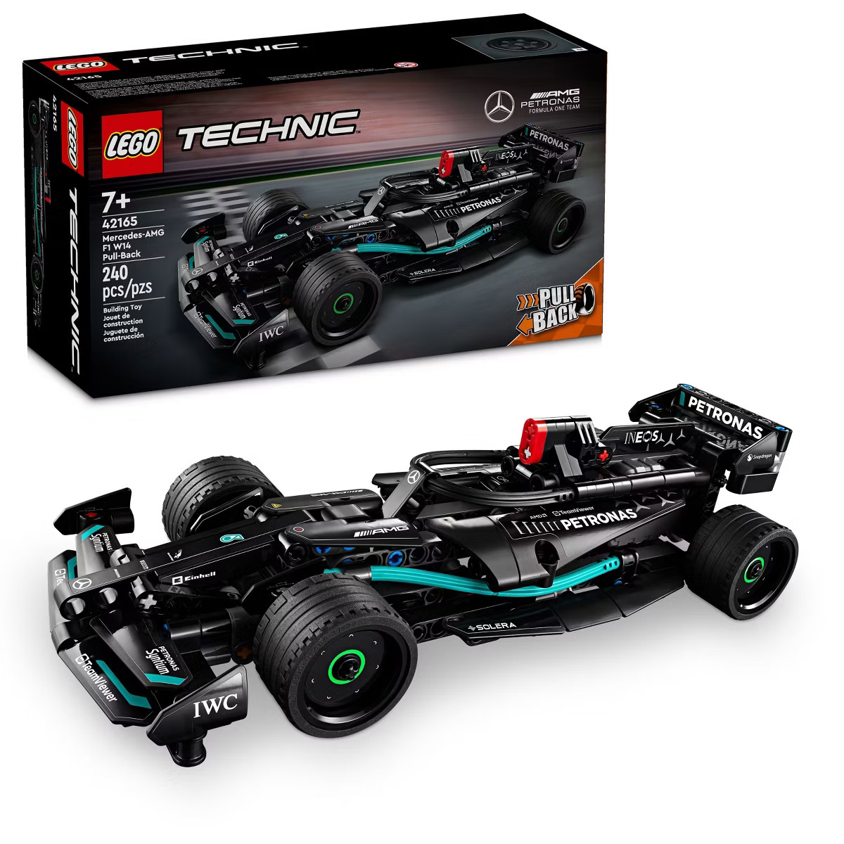 LEGO Technic Mercedes-AMG F1 W14 E Performance Pull-Back Race Car Toy 42165 | Target