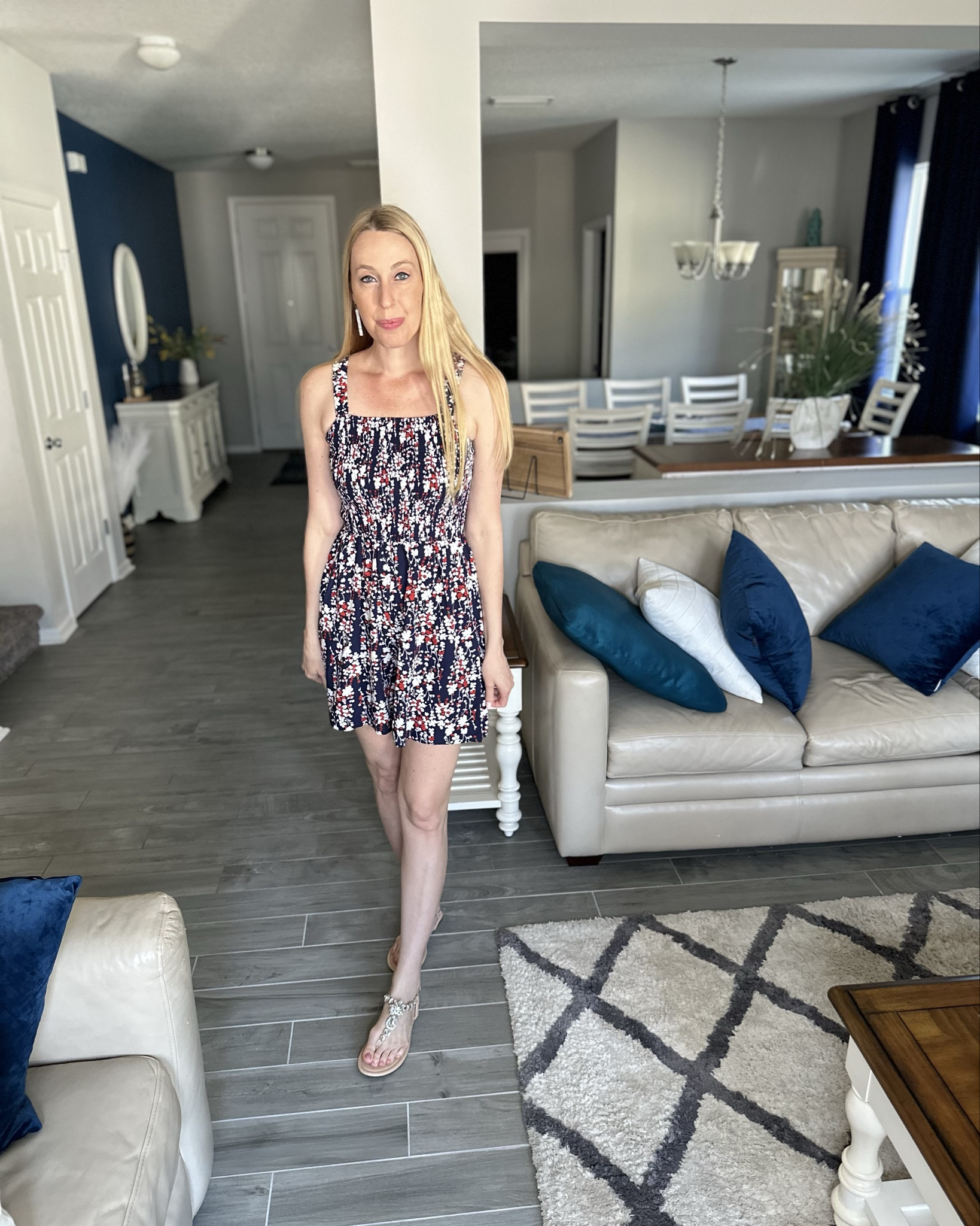 Red white and blue romper 
💙this romper is adorable and and I love the loose fit
💙 i did size up one because I am taller and rompers fit better that way for me 
💙wearing medium in it, I am 5’10”


#LTKFindsUnder100 #LTKFindsUnder50 #LTKStyleTip