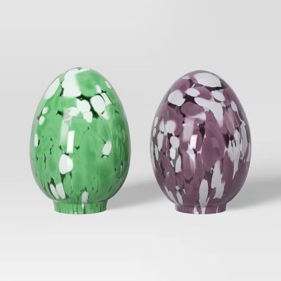 2pk Confetti Glass Eggs - Threshold™ | Target