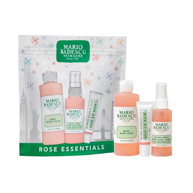 ($20 Value) Mario Badescu Rose Winter Essentials Trio Holiday Gift Set - Walmart.com | Walmart (US)