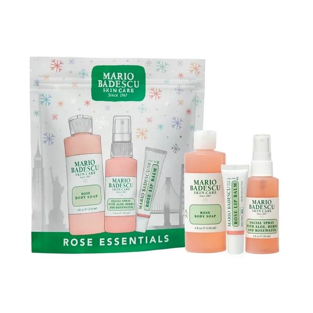 ($20 Value) Mario Badescu Rose Winter Essentials Trio Holiday Gift Set | Walmart (US)