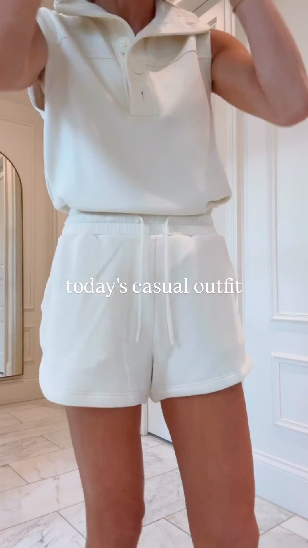 Easy, everyday summer look. ✨ I'm wearing a small in the top and shorts, and I'm 5'7" for sizing reference.

#LTKsummer
