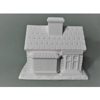 Ready To Paint Lodge House. U-Painted Ceramic Bisque Christmas Village Olga's Treasures Shop | Etsy (US)