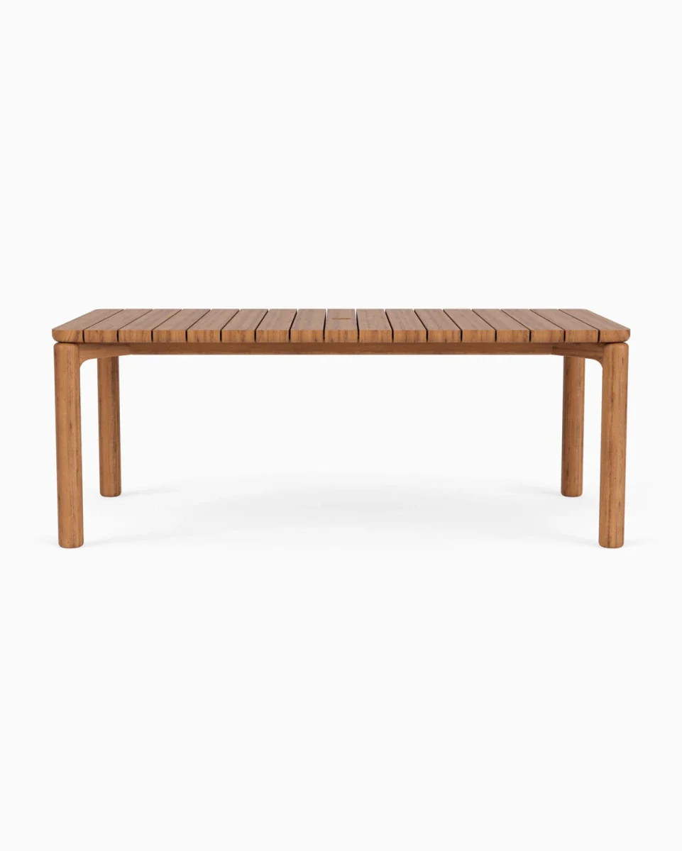 Outdoor Dillon Dining Table | Modern Teak Outdoor Dining | Denver Modern