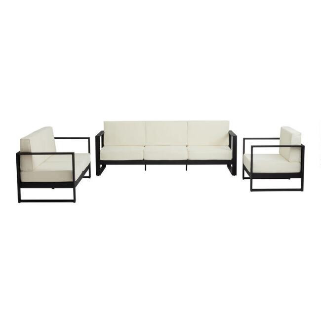 Segovia Black Metal Outdoor Furniture Collection | World Market