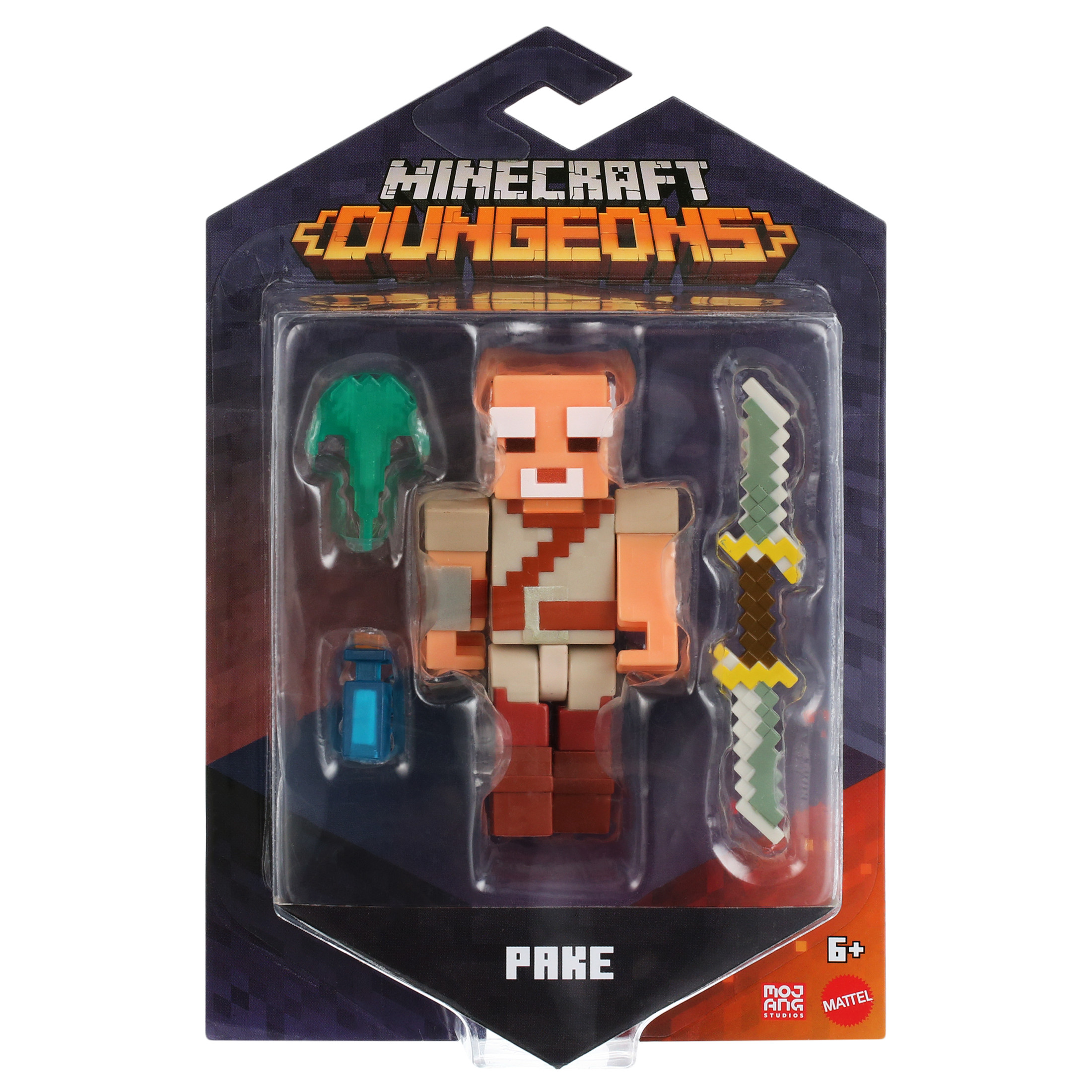 Minecraft Dungeons Collectible Battle Pake Action Figure Set, 4 Pieces | Walmart (US)