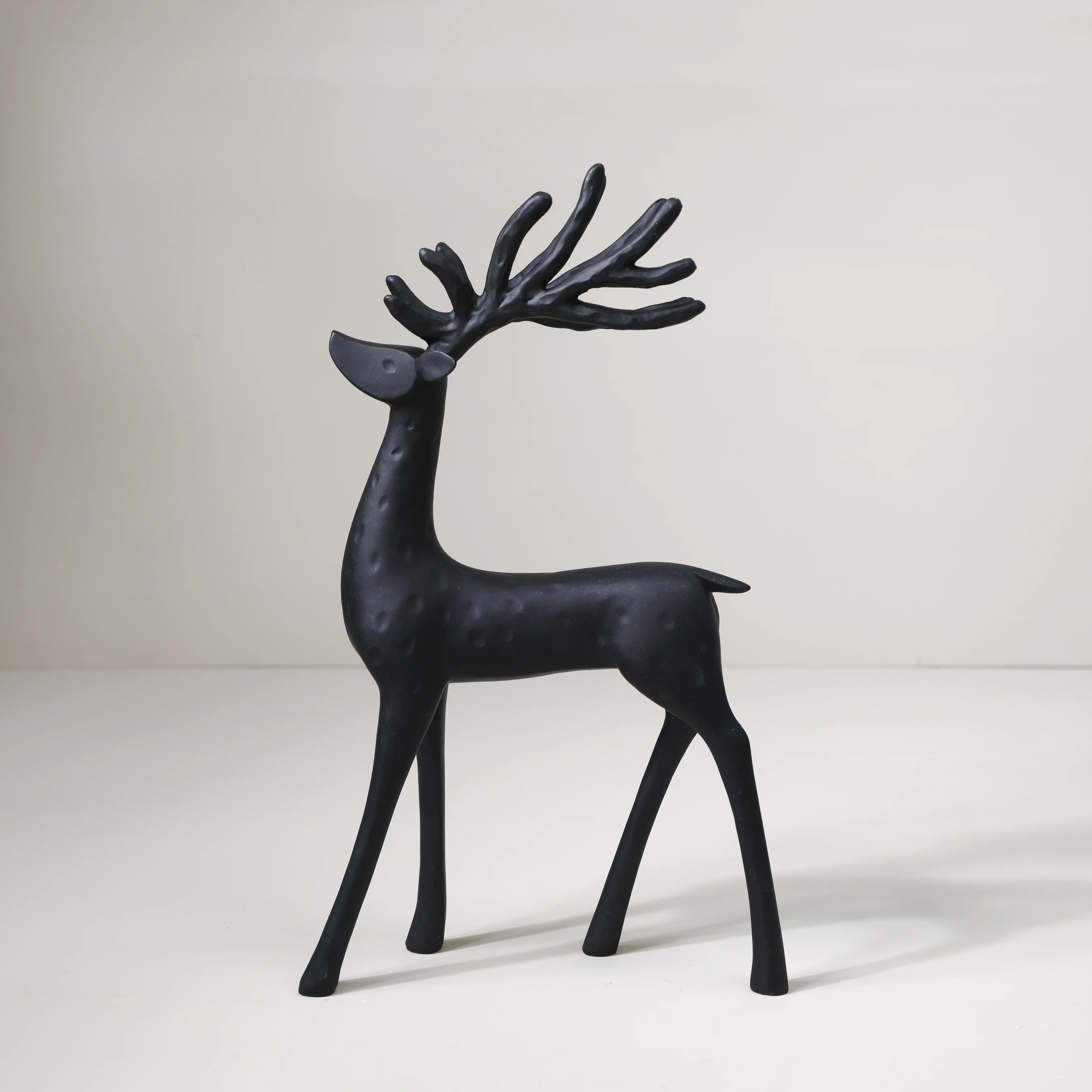 Black Resin Reindeer | Eco Chic Home