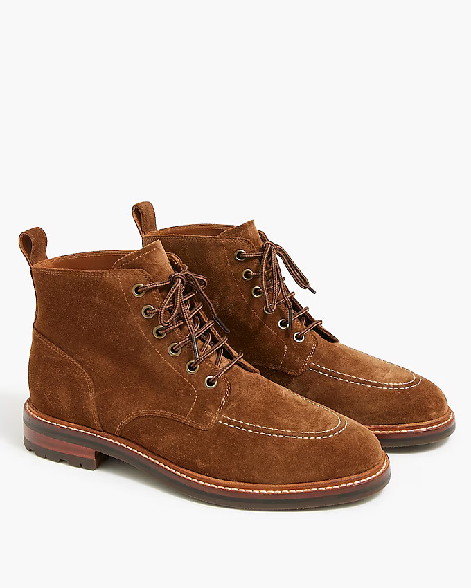 Suede lace-up boots | J.Crew Factory