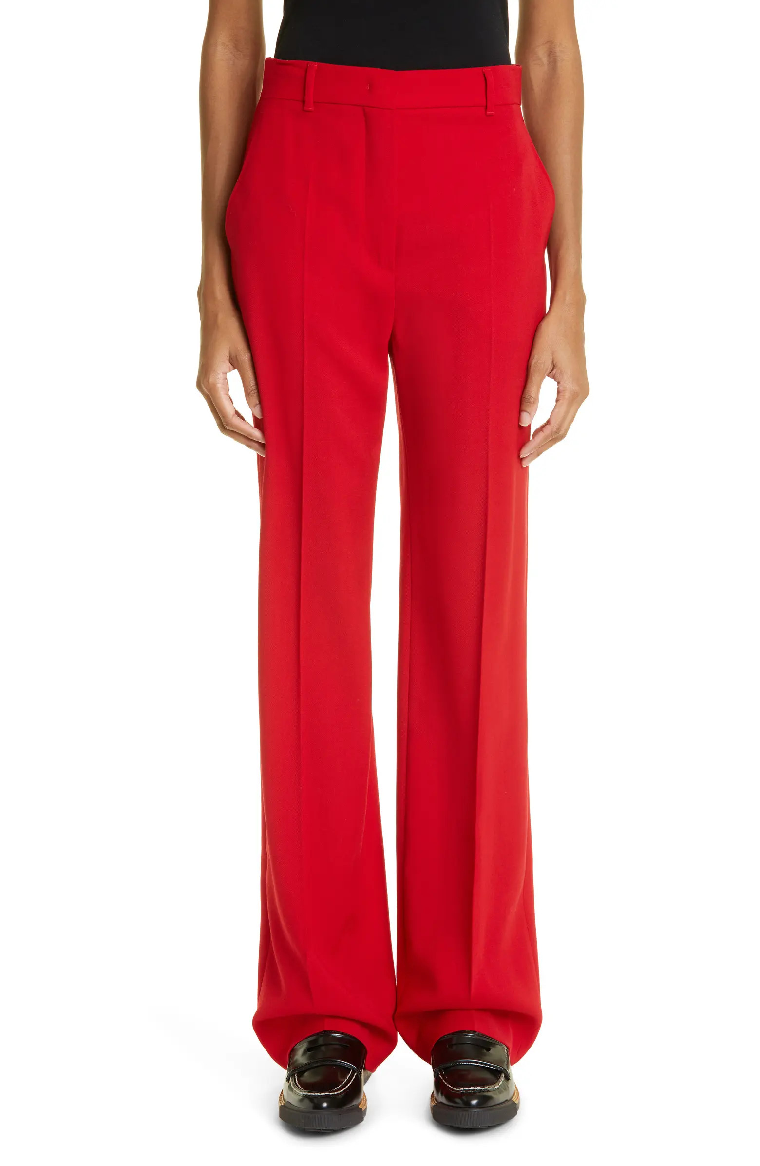 Max Mara Studio Quasar Virgin Wool Trousers | Nordstrom | Nordstrom
