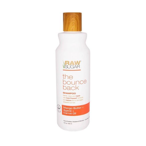 Raw Sugar Shampoo Mango Butter + Agave + Carrot Oil - 18 fl oz | Target