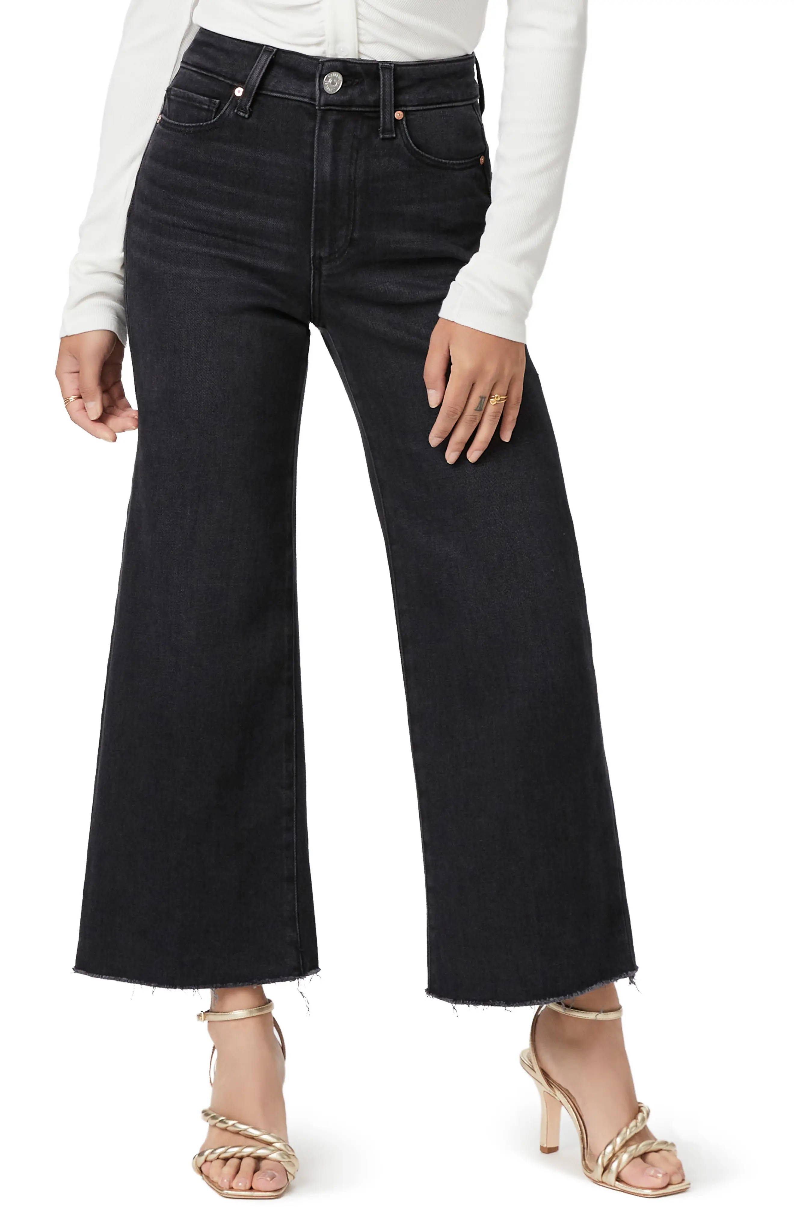 Anessa High Waist Crop Wide Leg Jeans | Nordstrom Rack