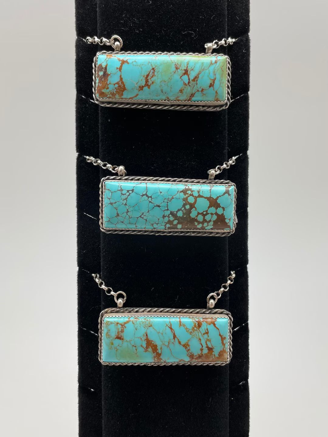 Kingman Turquoise Grande Bar Necklaces/ DRGB - Etsy | Etsy (US)