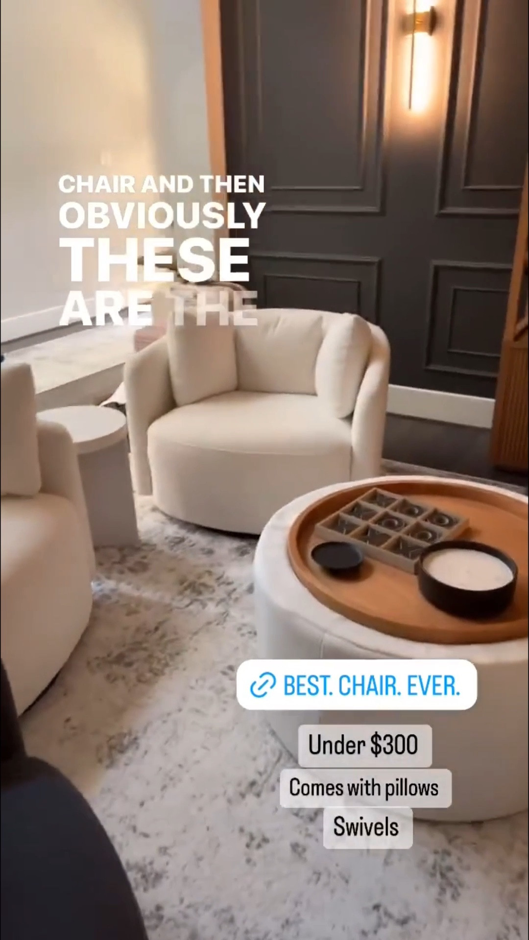The best swivel chairs ever!! And they’re under $300 🤯🤯

#LTKmomlife #LTKHome #LTKSaleAlert