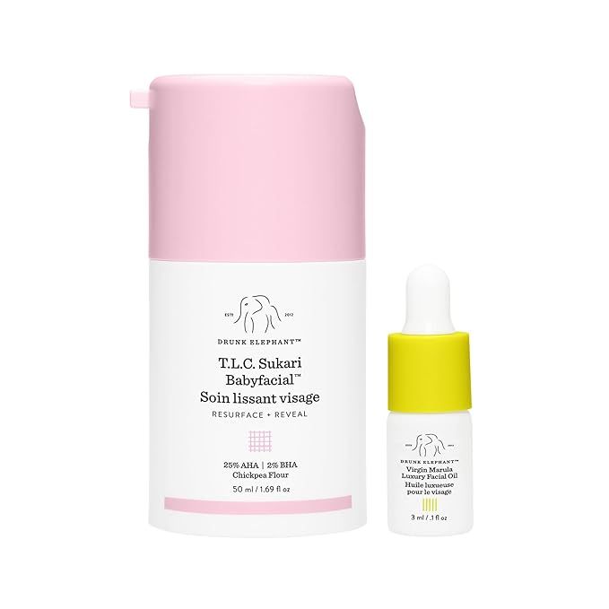 Drunk Elephant T.L.C. Sukari Babyfacial. AHA/BHA Face Mask for Great Skin Clarity, Texture and To... | Amazon (US)