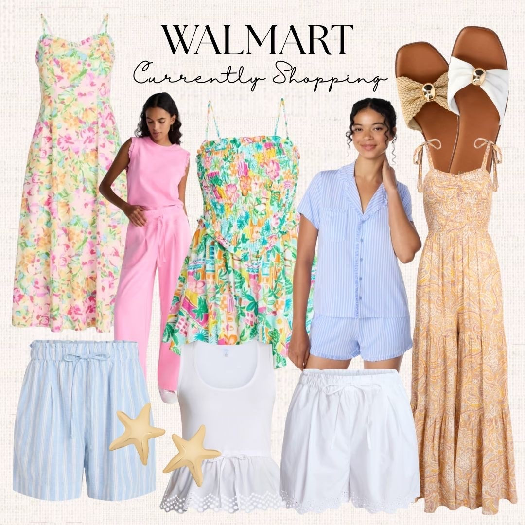 Walmart summer fashion is SO good right now 🌸☀️ Sharing the cutest new arrivals I’m currently shopping — including affordable summer dresses, matching lounge sets, striped boxer shorts, sandals, pajama sets, vacation outfits and easy everyday basics. These pieces look much more expensive than they are and would be perfect for summer vacations, beach trips, casual outfits, spring to summer transition outfits and comfy elevated everyday wear. Loving all the pastel colors, floral prints and lightweight fabrics for warm weather! #WalmartFashion #WalmartFinds #SummerFashion #AffordableFashion #LTKStyle #LTKFinds #WalmartStyle #SummerOutfits #VacationOutfits #MatchingSets #CasualStyle #SpringFashion #BeachVacationOutfits #AffordableStyle #FashionFinds