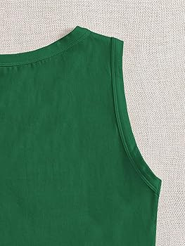GORGLITTER Women's Basic Ribbed Knit Crop Tank Top Sleeveless Round Neck Cami Crop Tops | Amazon (US)