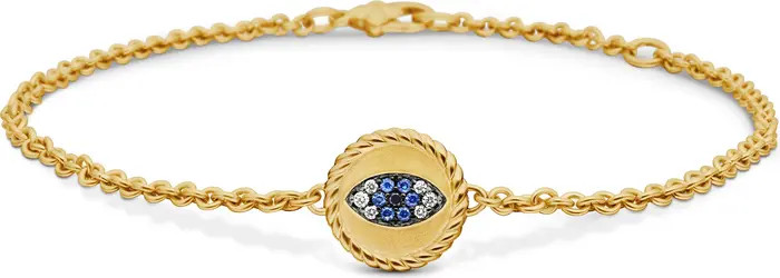 Cable Collectibles Diamond & Sapphire Evil Eye Bracelet | Nordstrom