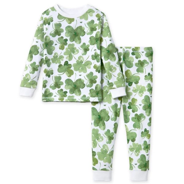 Cutest Clover Organic Cotton Pajamas - 2-Piece 12M | Burts Bees Baby