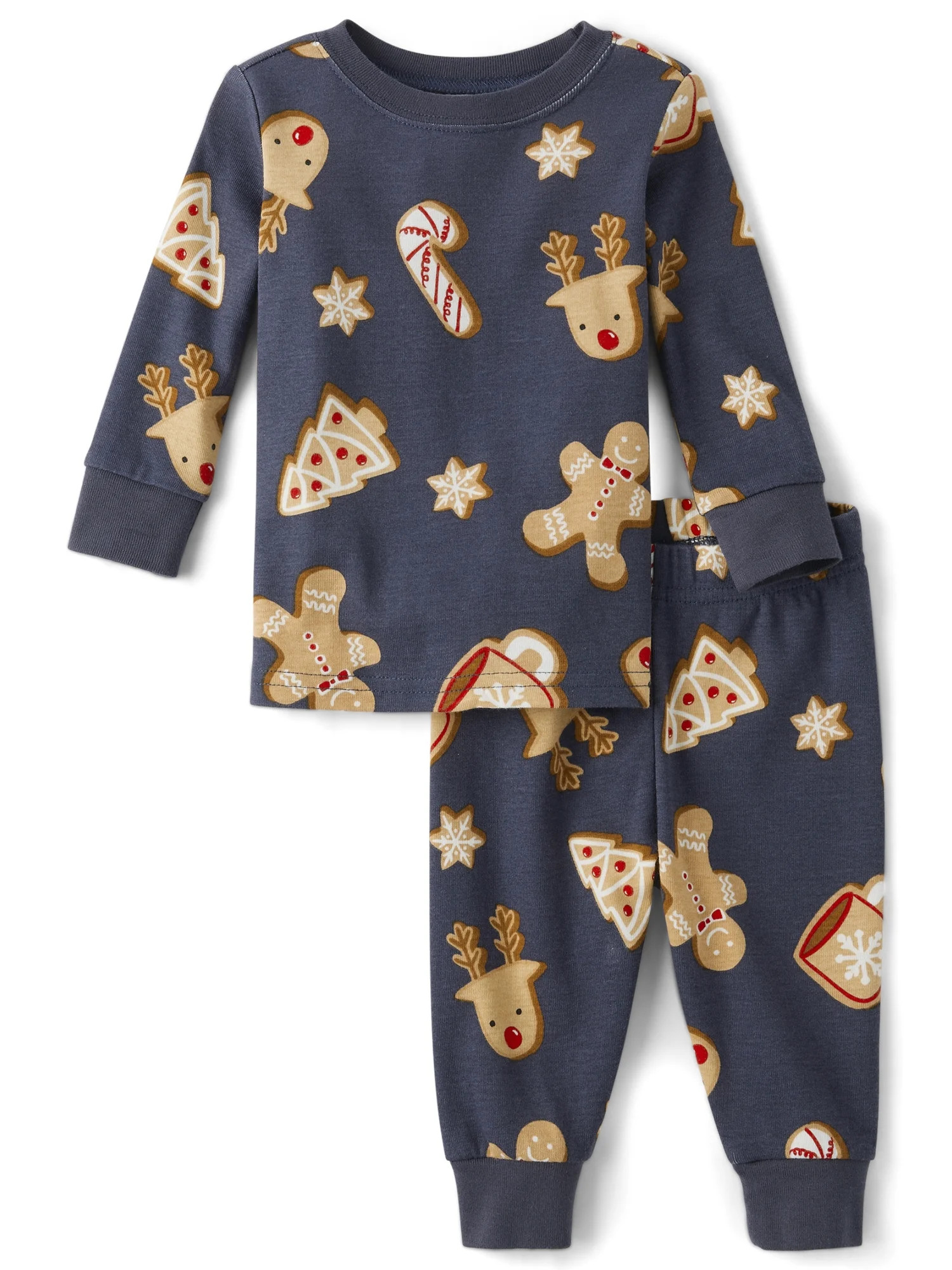 The Children's Place Baby Unisex Matching Family Gingerbread Snug Fit Cotton Pajamas, Sizes 0-24 ... | Walmart (US)