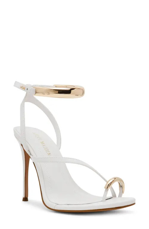 Steve Madden Tia Ankle Strap Sandal in White at Nordstrom, Size 11 | Nordstrom