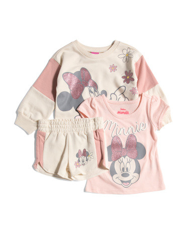 Toddler Girls 3pc Tops And Shorts Set | TJ Maxx