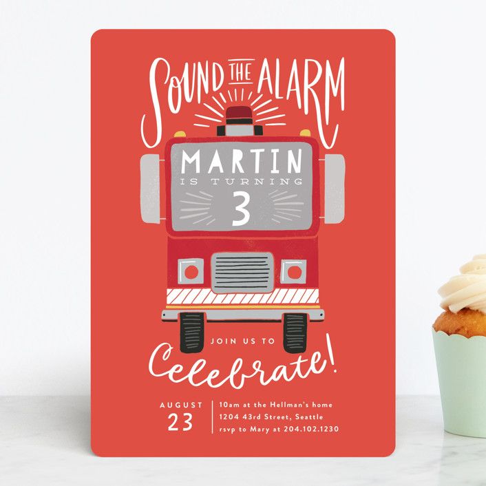 Sound the Alarm Firetruck | Minted
