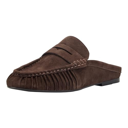 Marc Fisher LTD Women's Jaynie Flat, Dark Brown Suede 200, 7.5 | Amazon (US)