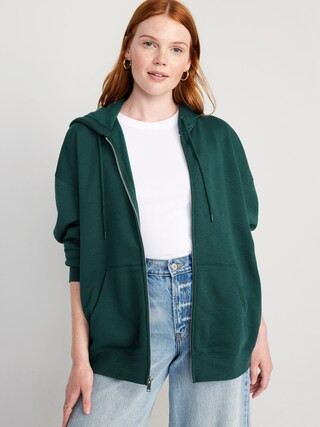 Oversized Full-Zip Hoodie for Women | Old Navy (US)