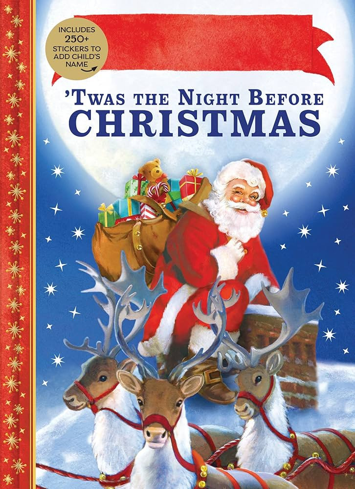'Twas the Night Before Christmas Personalized Book with Stickers | Amazon (US)