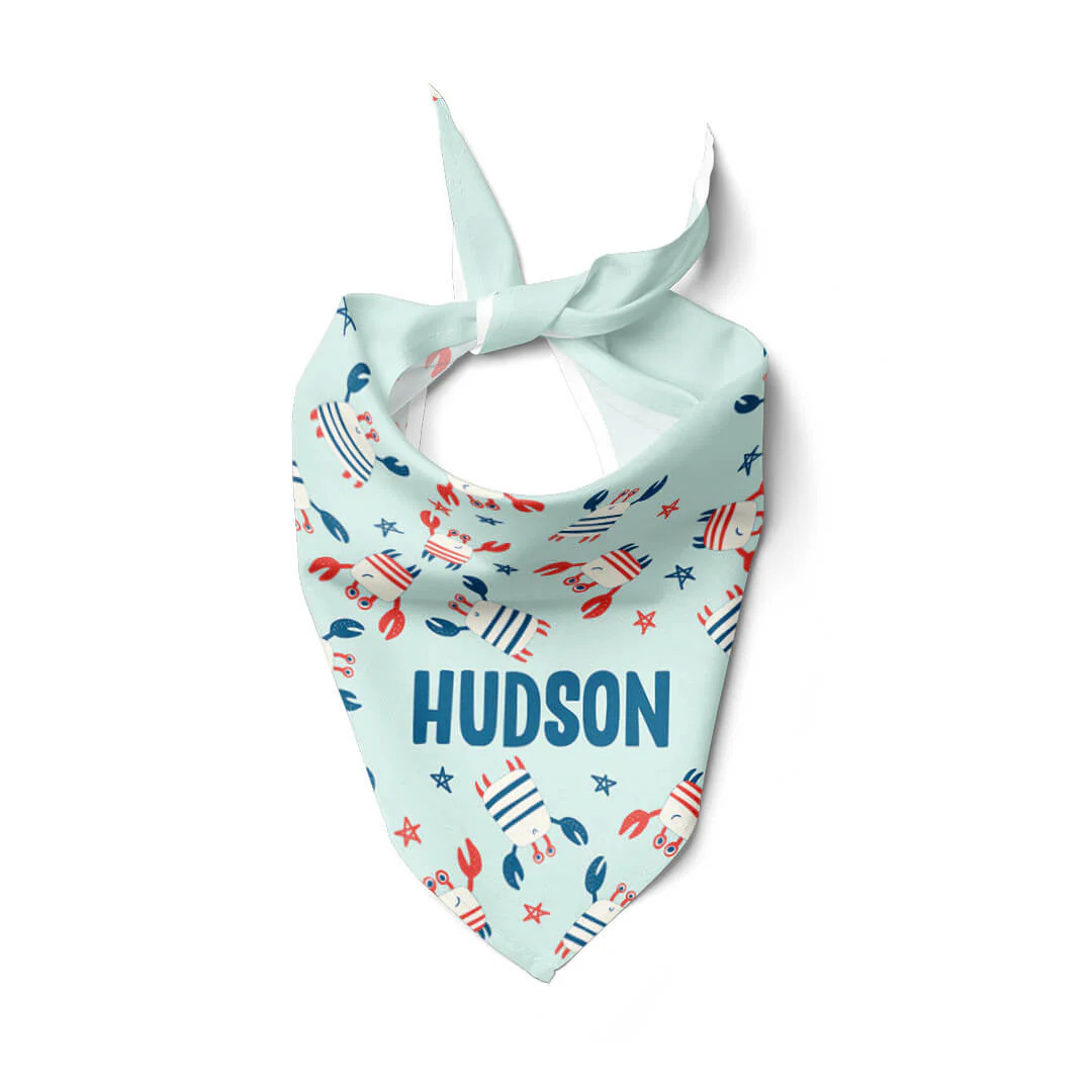 Crabby Cutie Personalized Pet Bandana | Caden Lane