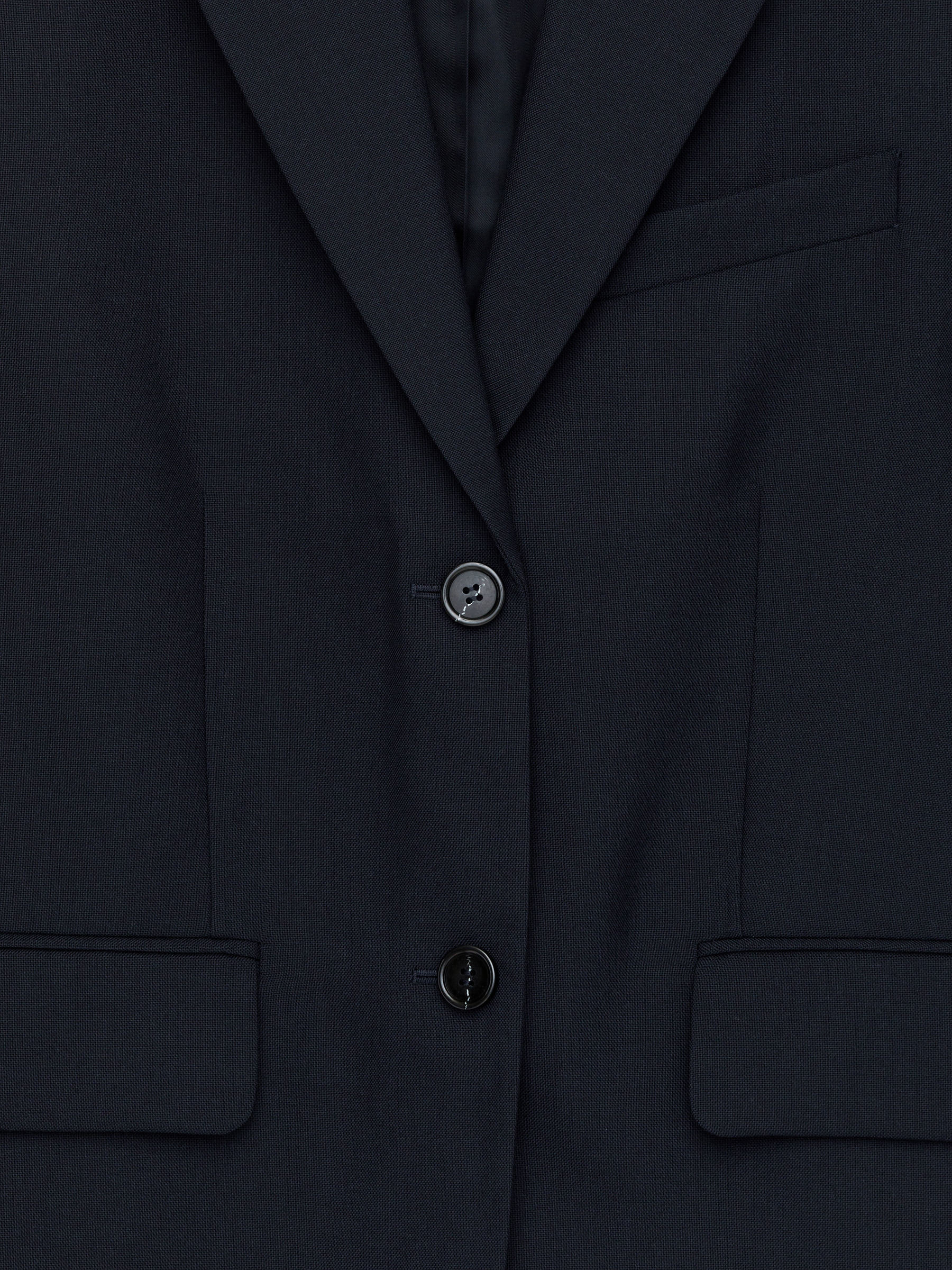 Oversized Wool Blazer – Dark Blue – Women – ARKET GB | Arket UK