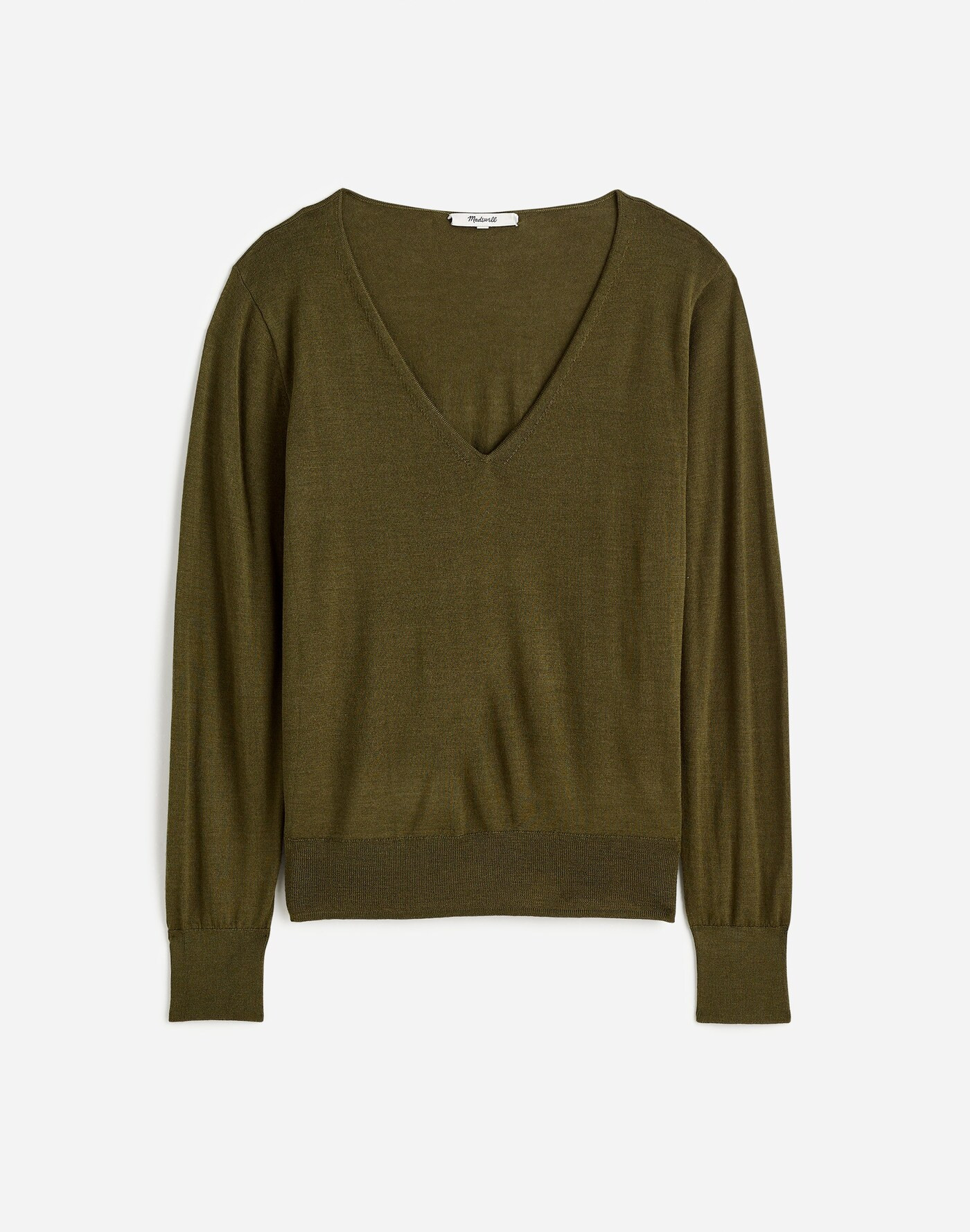 Merino Wool-Silk Blend V-Neck Sweater | Madewell