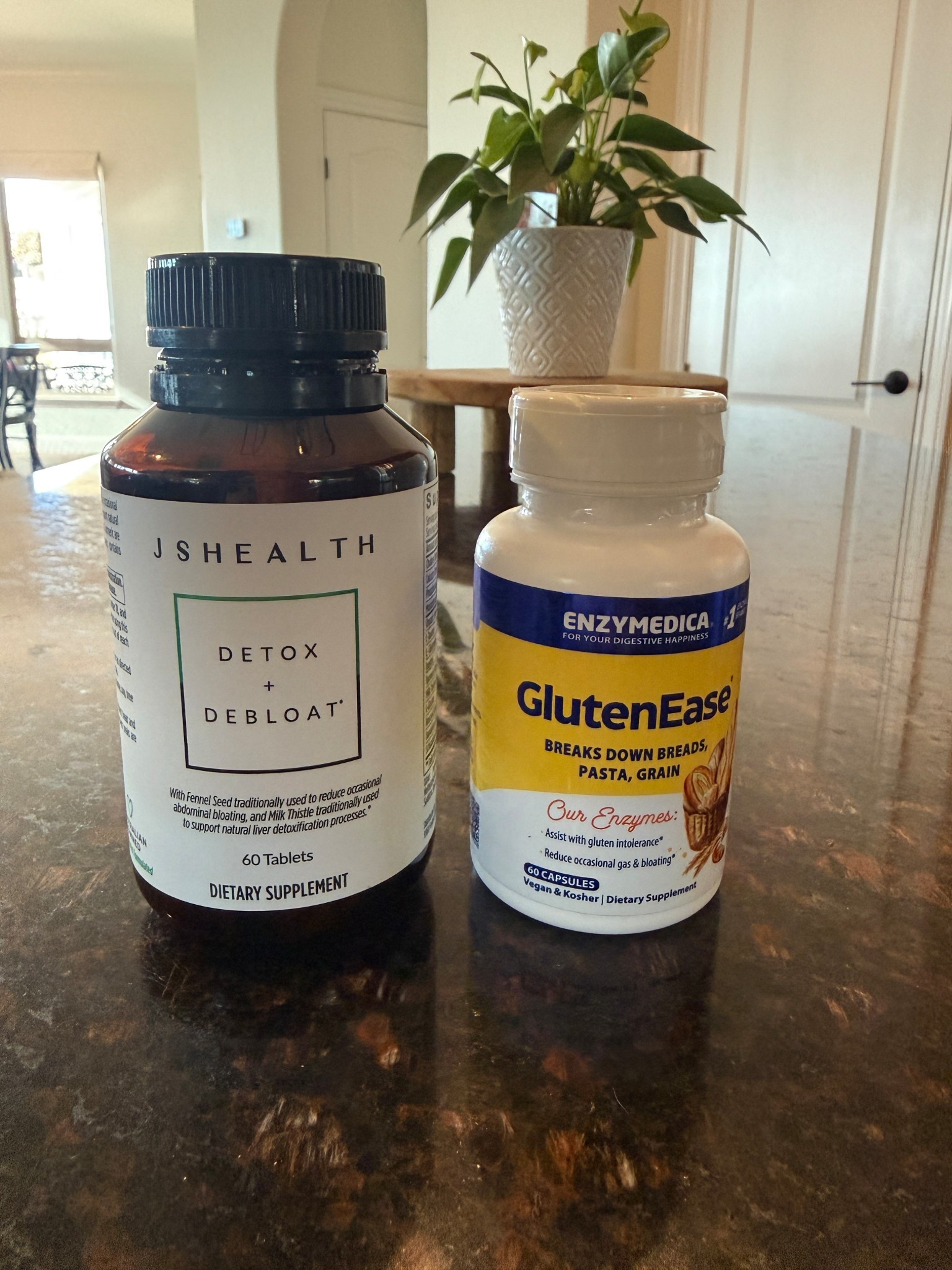 I always have these on hand/in my purse.  JSHealth Detox + Debloat is what I use to support digestion   help with occasional bloating. GlutenEase is what I take when I know I’m going to eat a gluten meal to support digestion.

#LTKOver40 #LTKfoodie #LTKTravel